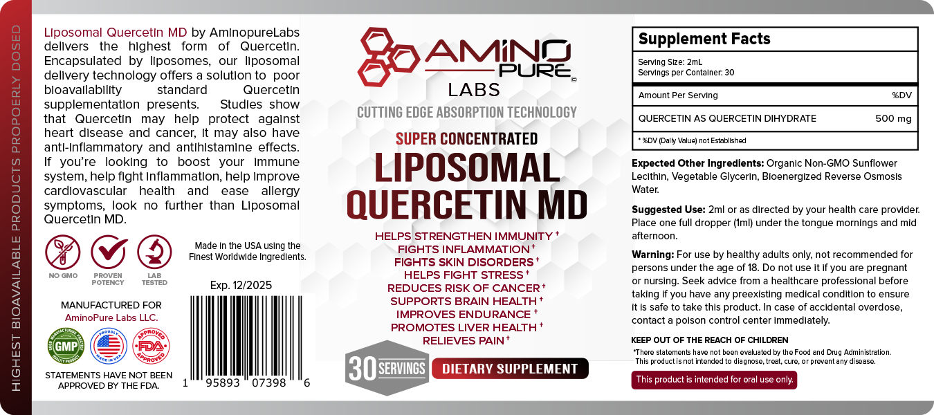 Liposomal Quercetin Extra Strength 30 servings - Image 3