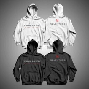Team AminoPure RELENTLESS HOODIE  BLACK